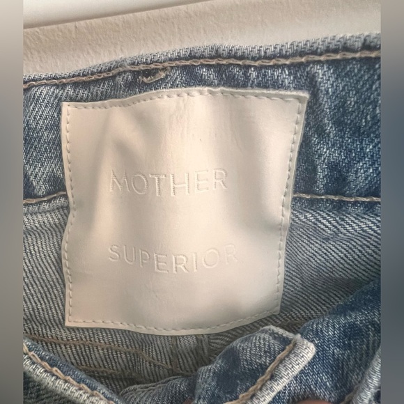 Mother Superior The Outsider Flood Fray Are There Yet Jeans Size 28 Wide Leg - Picture 5 of 8